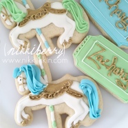 carousel horse cookie