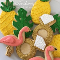 flamingo engagement cookies